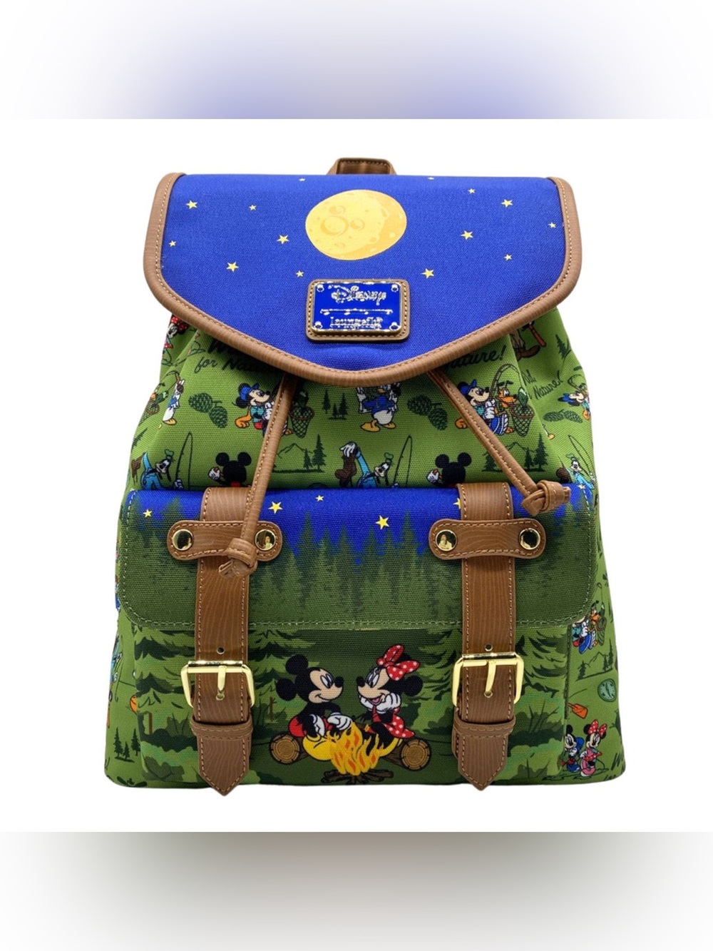 Loungefly Mickey, Minnie, & Friends Camping Scene Rucksack